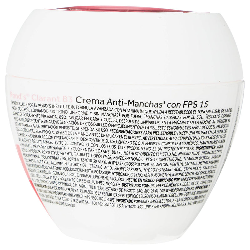 Crema Ponds Clarant B3 Fps15 100G - WeCare Pharma