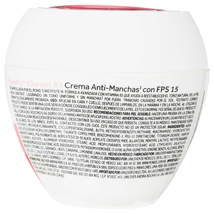 Crema Ponds Clarant B3 Fps15 100G - WeCare Pharma