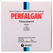 Perfalgan Frasco 1G Con 4 Ampulas (Paracetamol) - WeCare Pharma