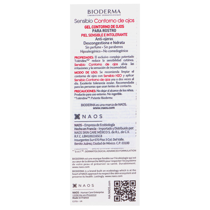 Bioderma Sensibio Eye Contorno Ojos 15Ml 7 - 3401346673335