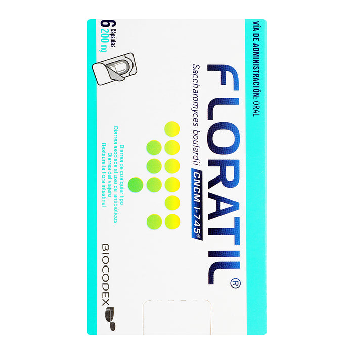 Floratil 200Mg Con 6 Capsulas (Saccharomyces Boulardii) 6 - 7501298242101