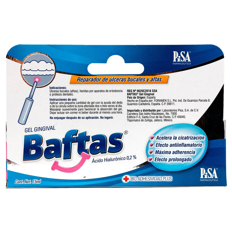 Baftas Gel Gingival Tubo 15Ml Pisa (Acido Hialuronico) - WeCare Pharma