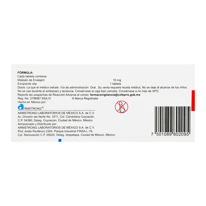 Glioten 10Mg Con 30 Tabletas (Enalapril) - WeCare Pharma