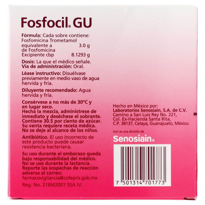 Fosfocil Gu Sobre Granulado 3G (Fosfomicina) - WeCare Pharma