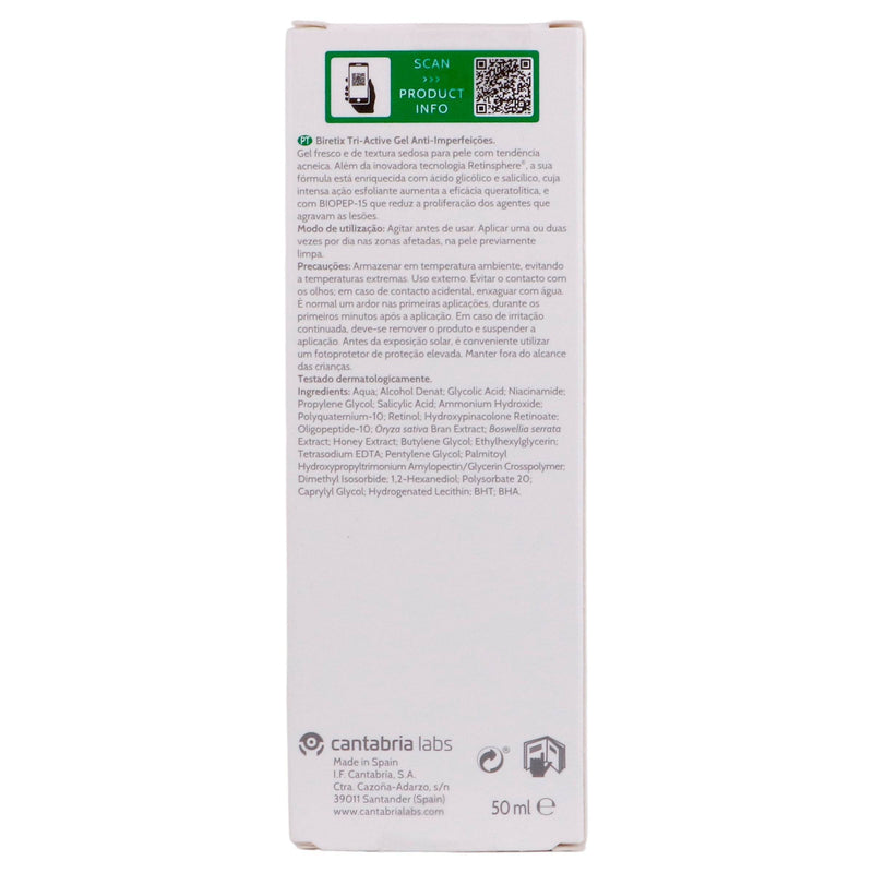 Cantabria Biretix Triactive Gel 50Ml - WeCare Pharma