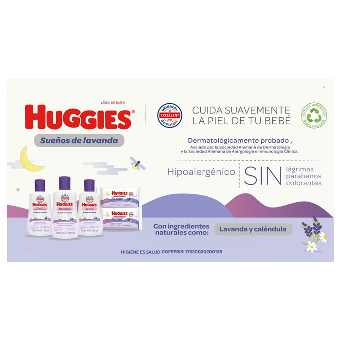 Kit Huggies Lavanda Viaje Con 5Pz - WeCare Pharma
