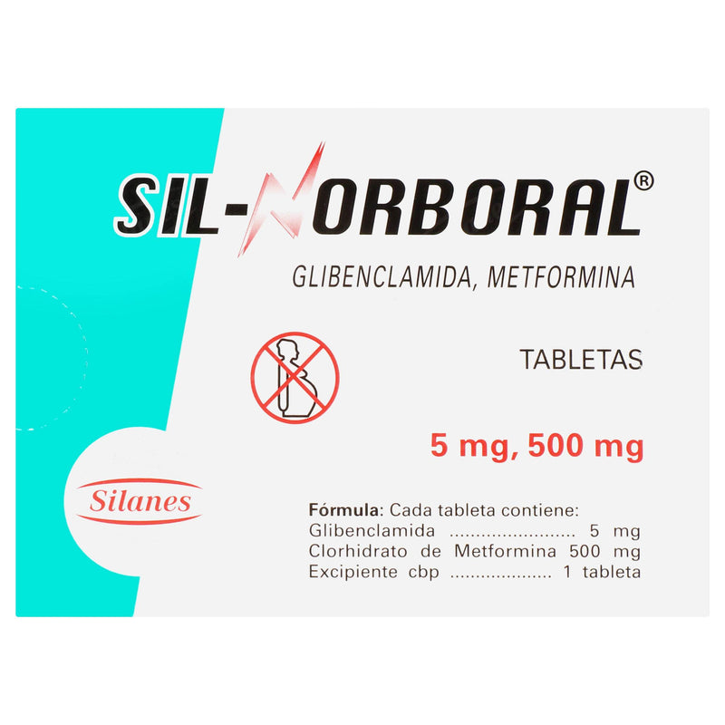 Sil-Norboral 500Mg/5Mg Con 40 Tabletas (Metformina/Glibenclamida) - WeCare Pharma