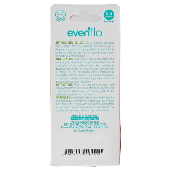 Biberon Cuello Ancho 5Oz Evenflo - WeCare Pharma