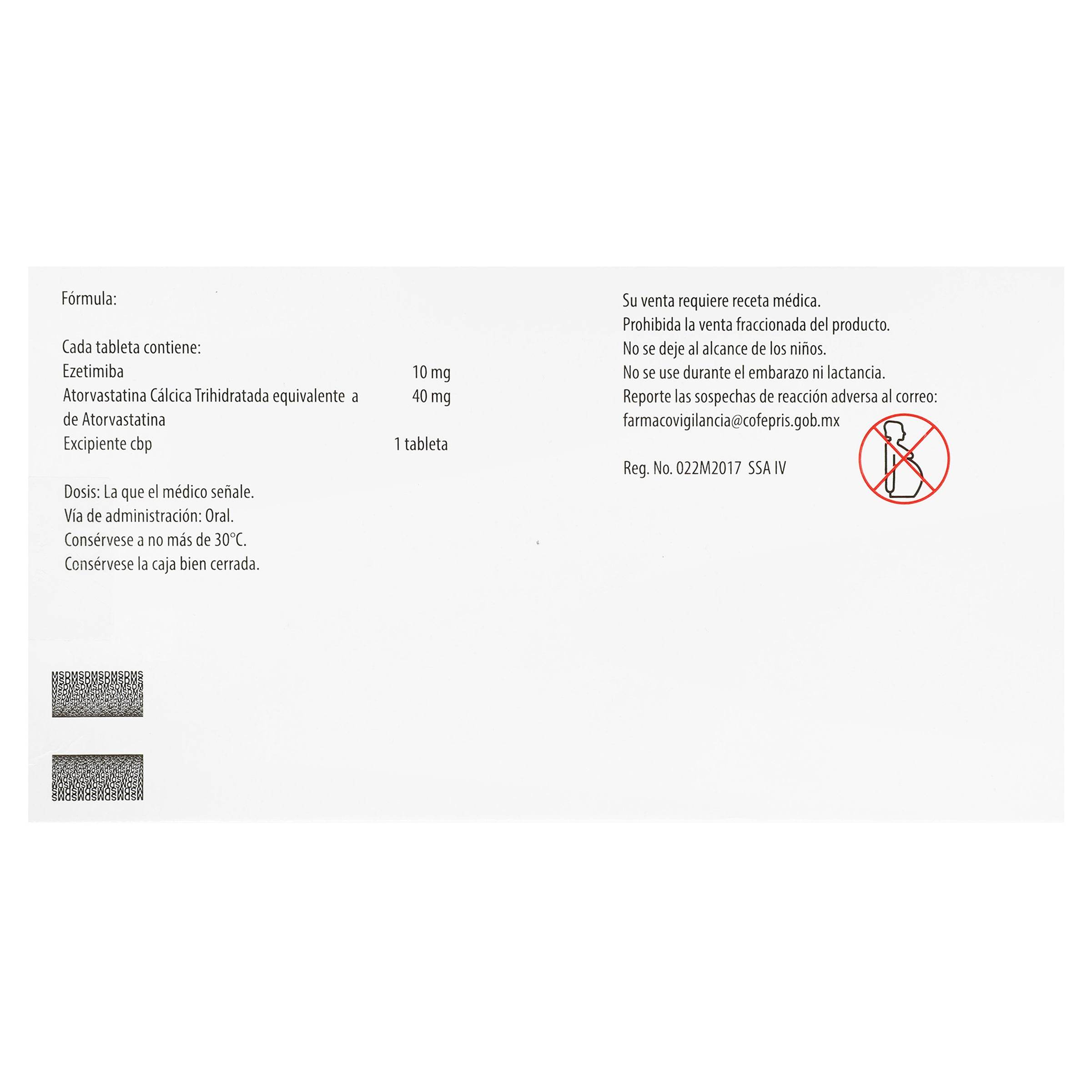Atozet 10Mg/40Mg Con 30 Tabletas (Ezetimiba/Atorvastatina) — WeCare Pharma