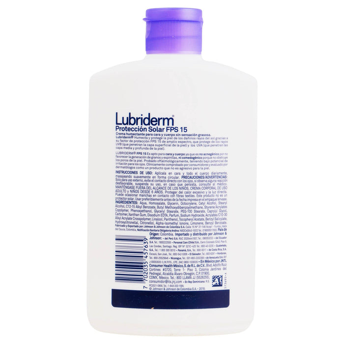 Lubriderm Protector Solar Fps15 400Ml - WeCare Pharma