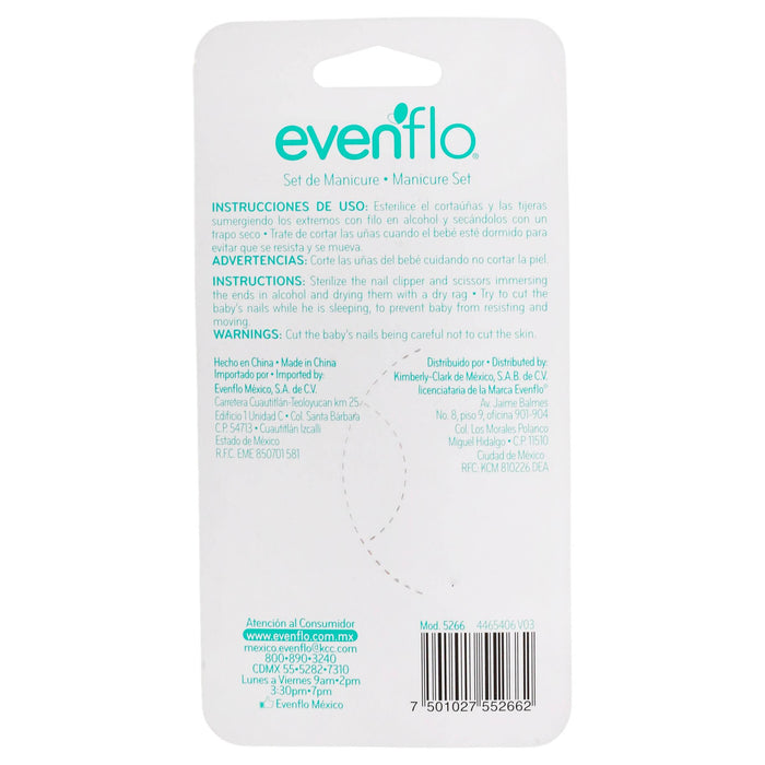 Set Manicure Bebe 3 Pza Evenflo - WeCare Pharma