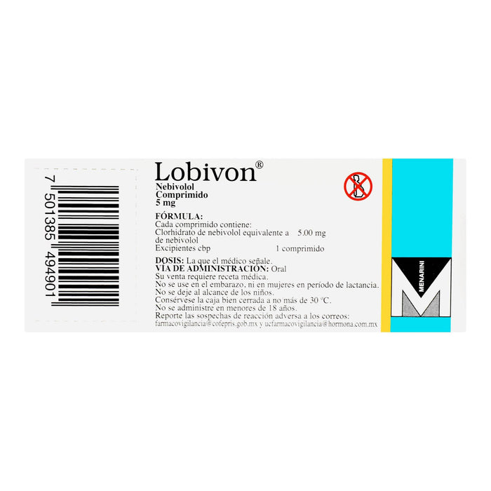 Lobivon 5Mg Con 14 Comprimidos (Nebivolol) - WeCare Pharma