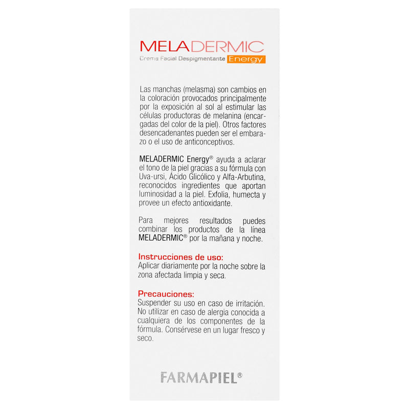 Meladermic Energy Crema Facial Despigmentante 50G - WeCare Pharma