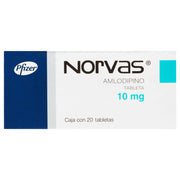 Norvas 10Mg Con 20 Tabletas (Amlodipino) - WeCare Pharma