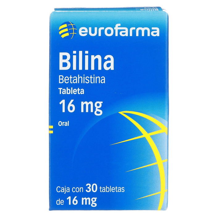 Bilina (Betahistina) Tabletas 16Mg Con 30 - WeCare Pharma