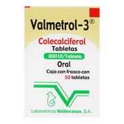 Valmetrol-3 800Unid Con 50 Tabletas (Colecalciferol) - WeCare Pharma