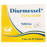Diurmessel 40Mg Con 20 Tabletas (Furosemida) - WeCare Pharma