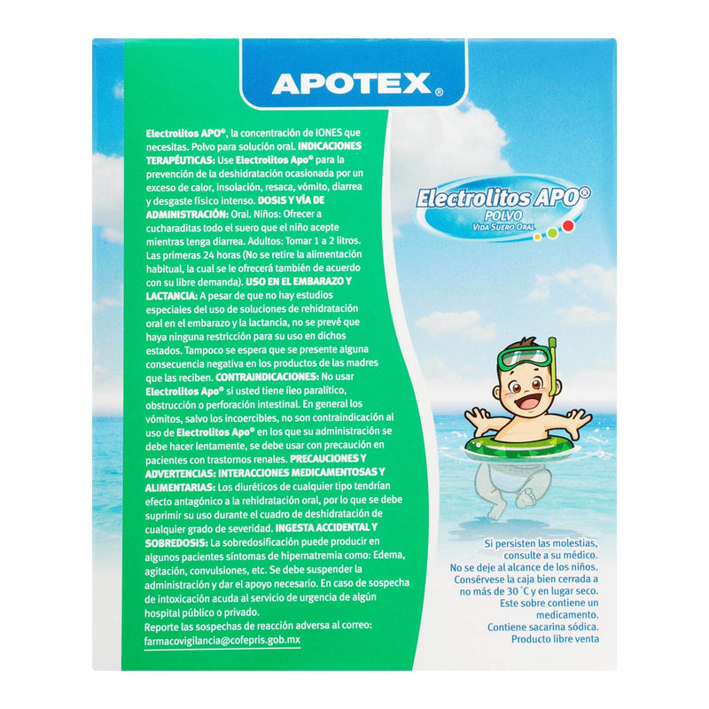 Electrolitos Apo Polvo 28.14G Con 4 Limon - WeCare Pharma