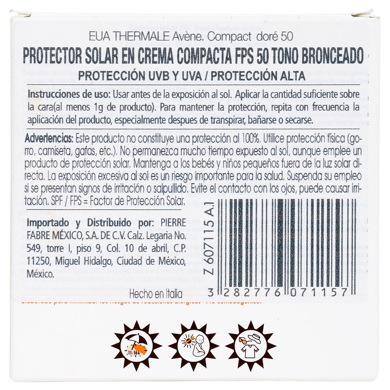 Avene Bloqueador Solar Maq Compacto Dorado Fps50 10G - WeCare Pharma