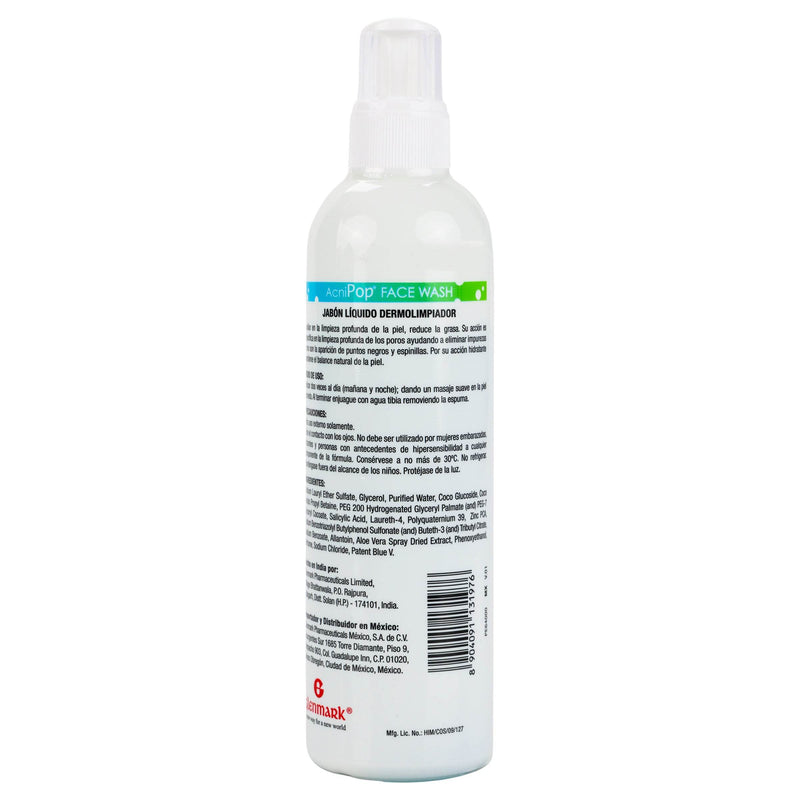 Acnipop Face Wash Jabon Liquido 200Ml - WeCare Pharma