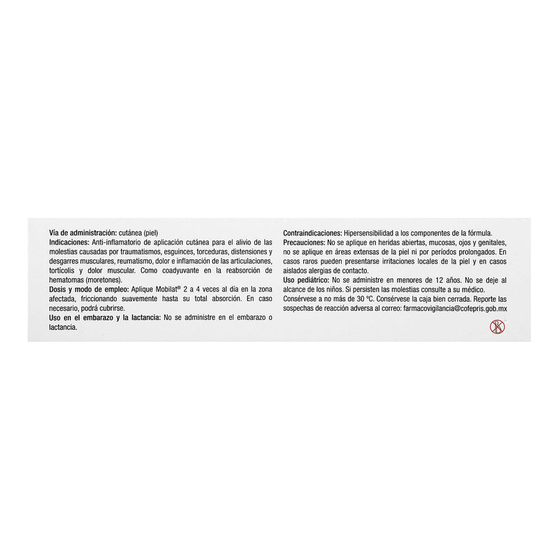 Mobilat Crema 0.2G/2G/100G 50G (Salicilico Mucopolisacarido) - WeCare Pharma