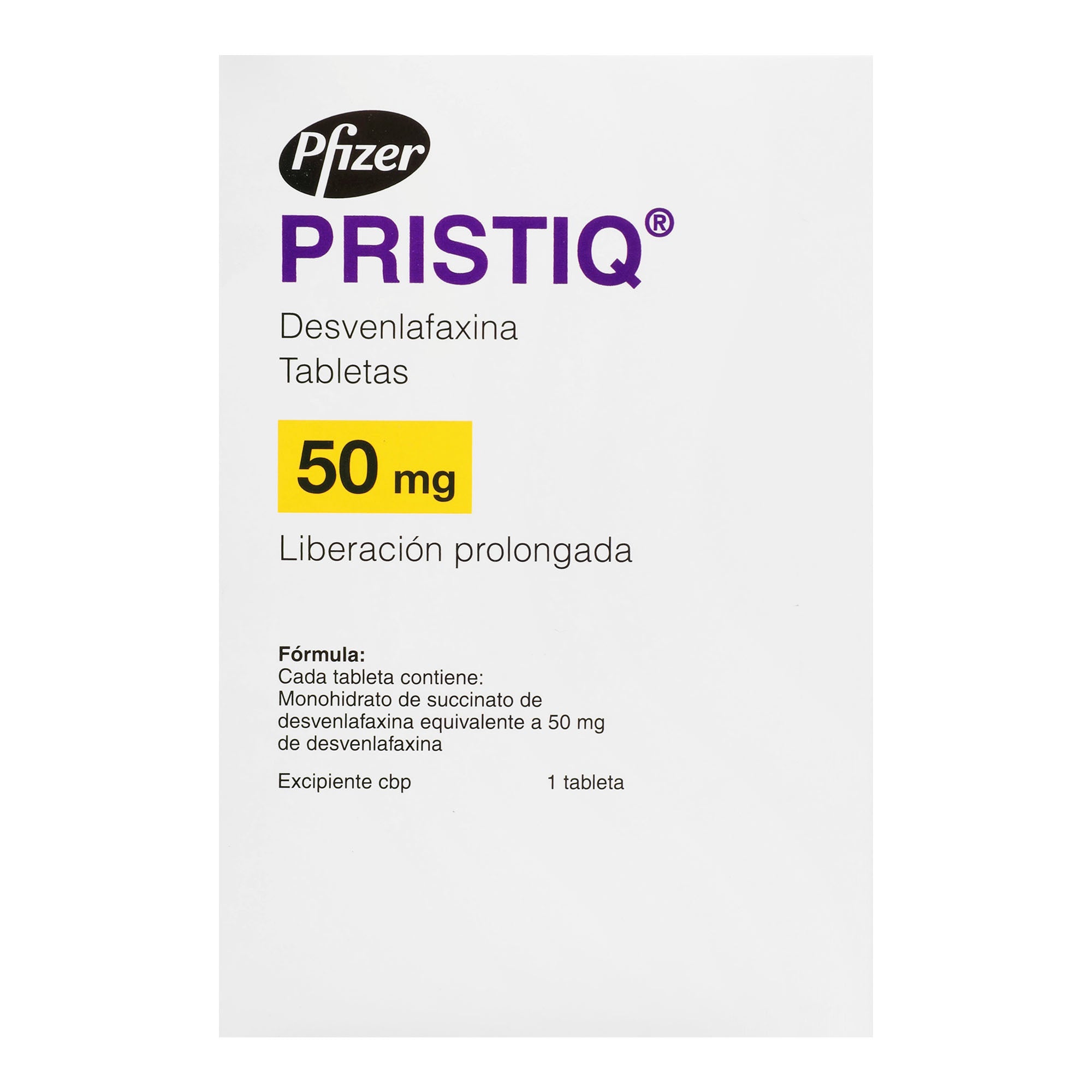 Pristiq 50Mg Con 28 Tabletas (Desvenlafaxina) 5 - 7501108767893