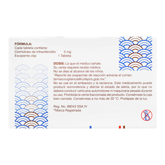 Hipokinon (Trihexifenidilo) Tab  5Mg C50 7501384541224 5