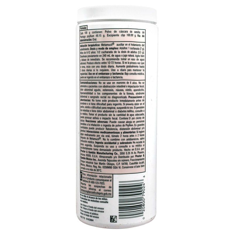 Metamucil Polvo 504G 72D (Plantago Psyllium) - WeCare Pharma