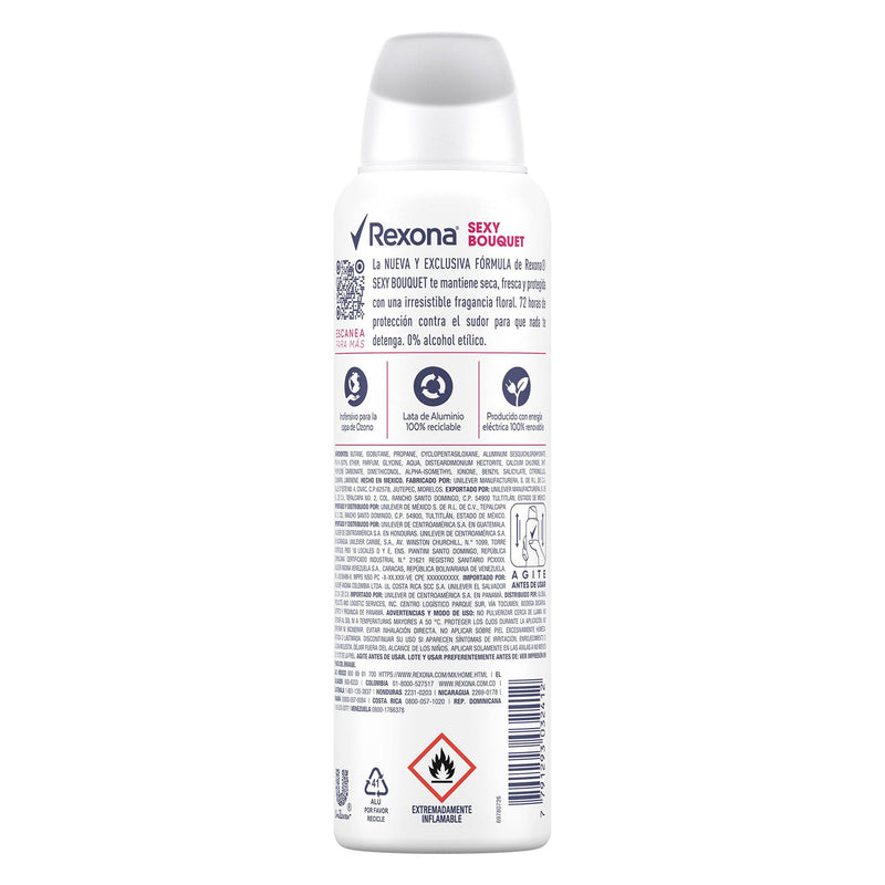 Desodorante Rexona Woman Sexy Bouquet Spray 150Ml - WeCare Pharma