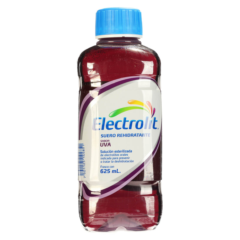 Electrolit Frasco 625Ml Uva (Electrolitos Orales) - WeCare Pharma