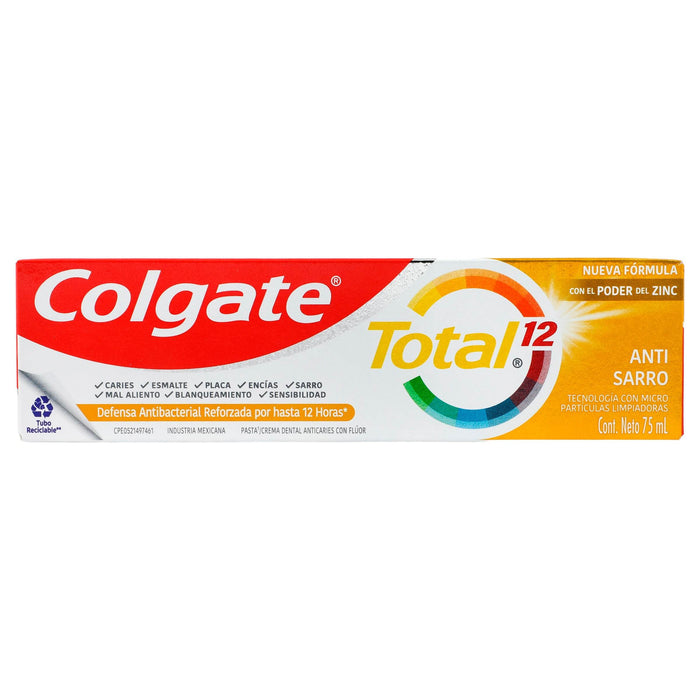 Pasta Dental Colgate Total 12 Anti Sarro 75Ml - WeCare Pharma
