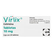 Virlix 10Mg Con 20 Tabletas (Cetirizina) - WeCare Pharma