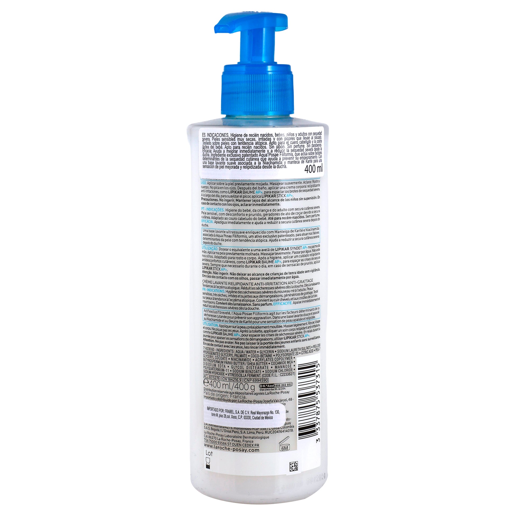 La Roche-P Lipikar Syndet Ap+ Crema De Ducha 400Ml 5 - 3337875537315