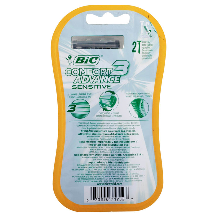 Rastrillo Bic Comfort 3 Action Con 2 - WeCare Pharma