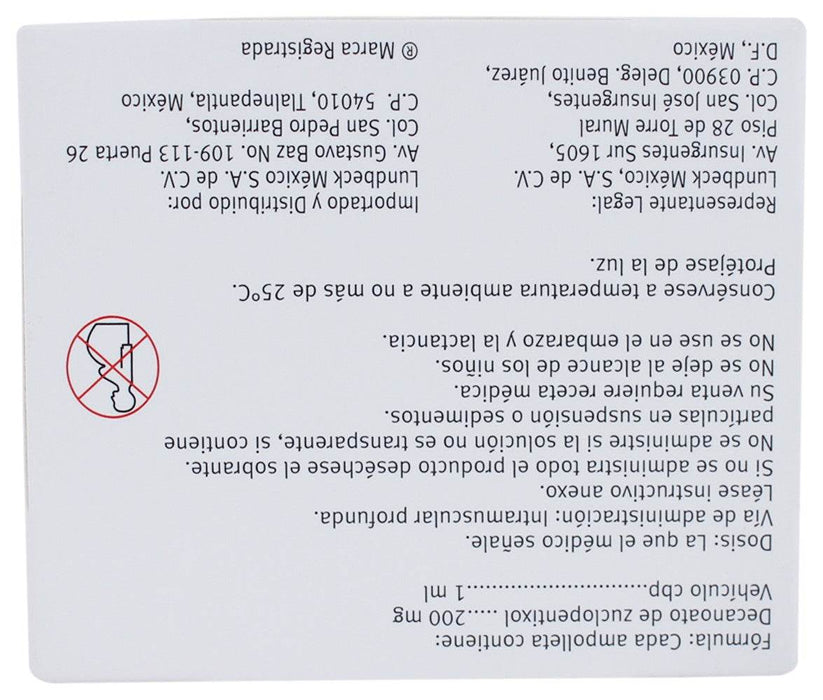Clopixol Depot 200Mg/1Ml Con 1 Ampulas (Zuclopentixol) - WeCare Pharma