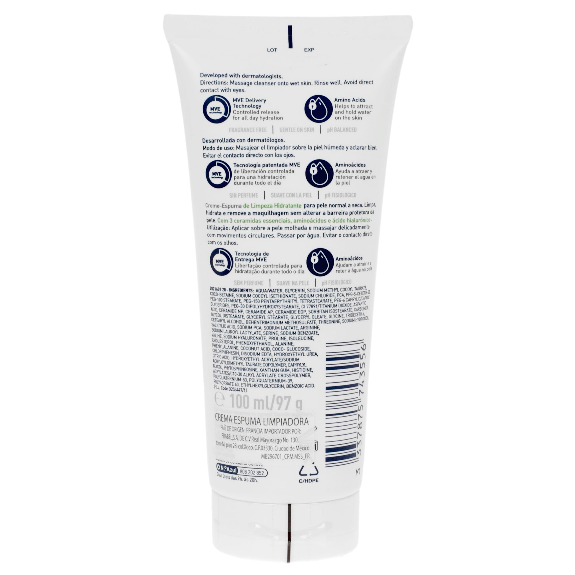 Cerave Crema Espuma Hidratante 100Ml 5 - 3337875743556