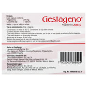 Gestageno 200Mg Con 15 Capsulas (Progesterona) - WeCare Pharma