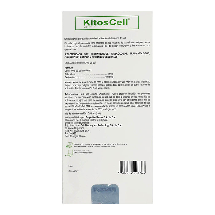 Kitoscell (Pirfenidona) Gel 30G - WeCare Pharma
