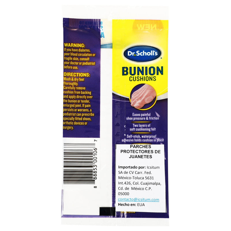 Parche Scholl Fieltro Juanete Con 6 - WeCare Pharma