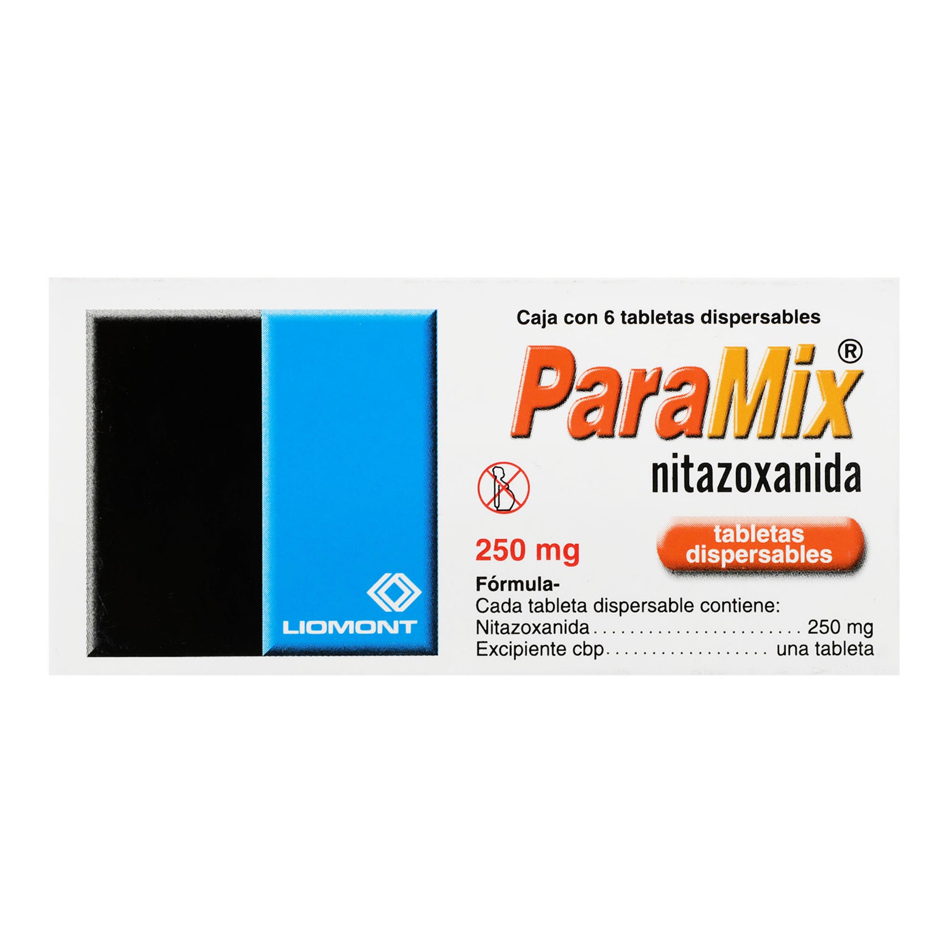 Paramix 250Mg Con 6 Tabletas (Nitazoxanida) 6 - 7501299302385