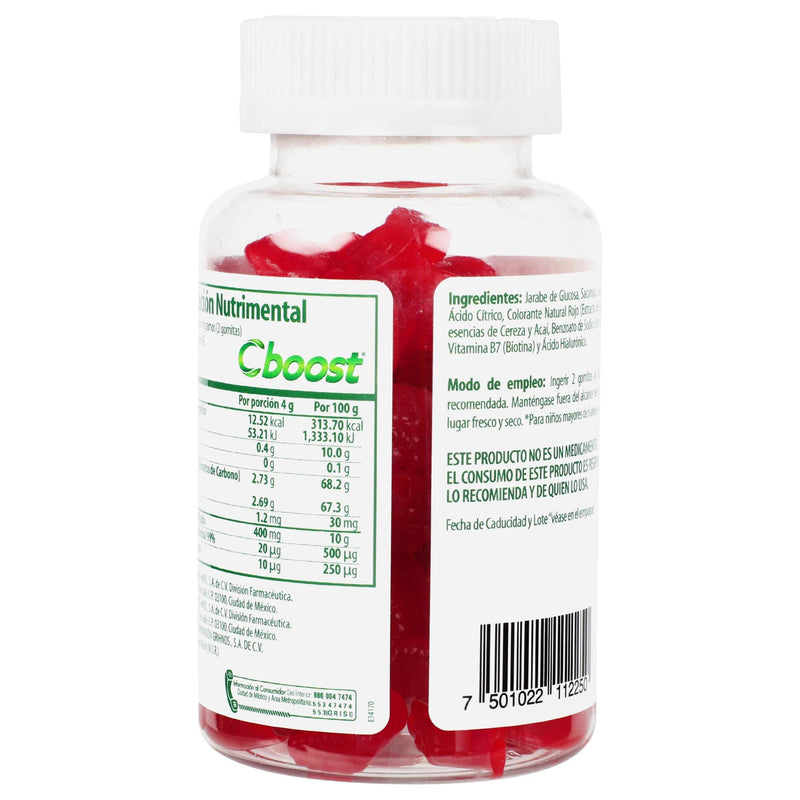 Cboost Gomitas 2G Con 90 (Colageno/Biotina/Acido Hialuronico) - WeCare Pharma