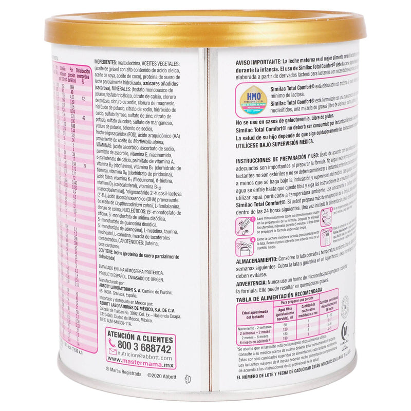 Similac Total Comfort Etapa 1 Lata 360G - WeCare Pharma