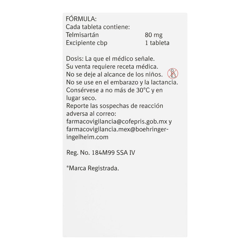 Micardis 80Mg Con 28 Tabletas (Telmisartan) - WeCare Pharma