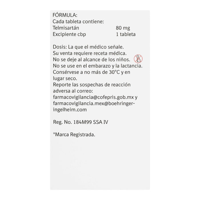 Micardis 80Mg Con 28 Tabletas (Telmisartan) - WeCare Pharma