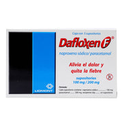 Dafloxen F Supositorio 100Mg/200Mg Con 5 (Naproxeno/Paracetamol) - WeCare Pharma