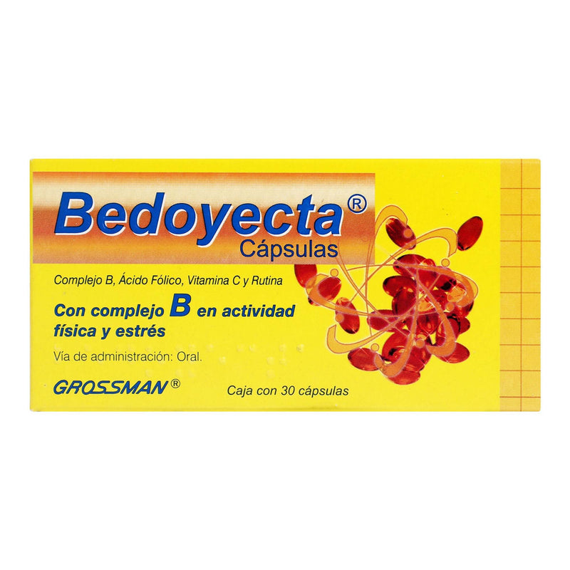 Bedoyecta Con 30 Capsulas (Complejo B/Acido Folico/Vitamina C) - WeCare Pharma