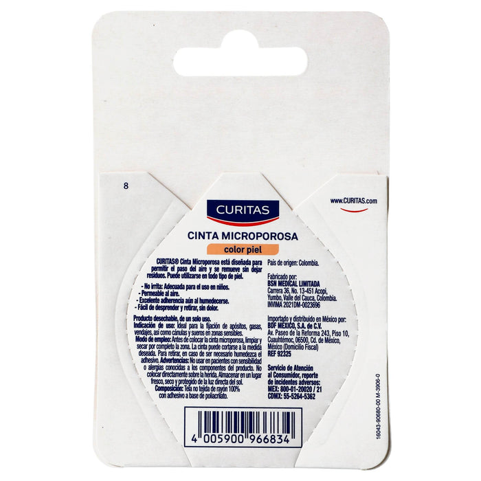 Cinta Microporosa Curitas Piel 2.5Cmx4.5Cm - WeCare Pharma