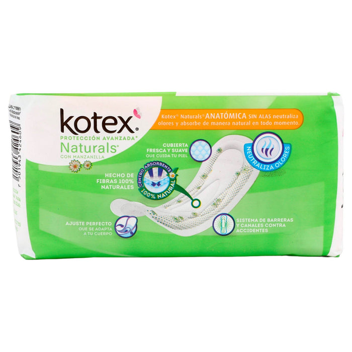 Toallas Kotex Manzanilla Sin Alas Con 10 - WeCare Pharma