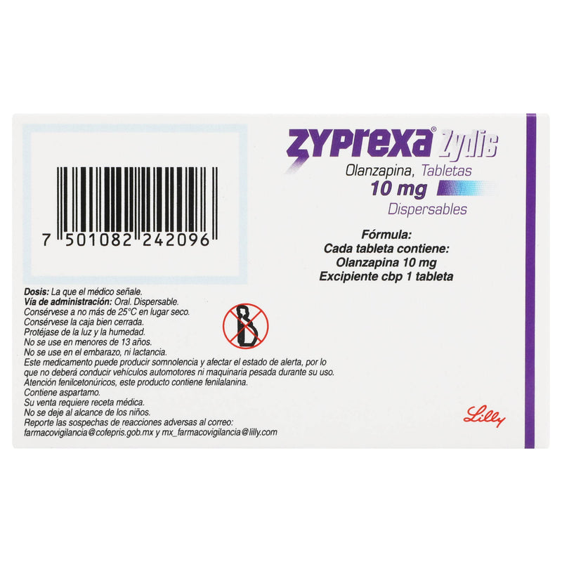 Zyprexa Zydis Disp 10Mg Con 14 Tabletas (Olanzapina) - WeCare Pharma