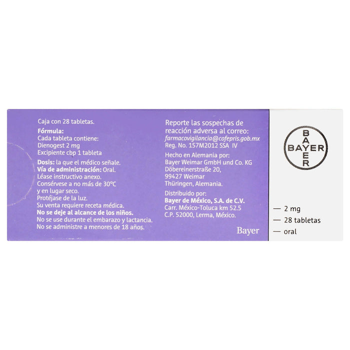 Visannette 2Mg Con 28 Tabletas (Dienogest) - WeCare Pharma